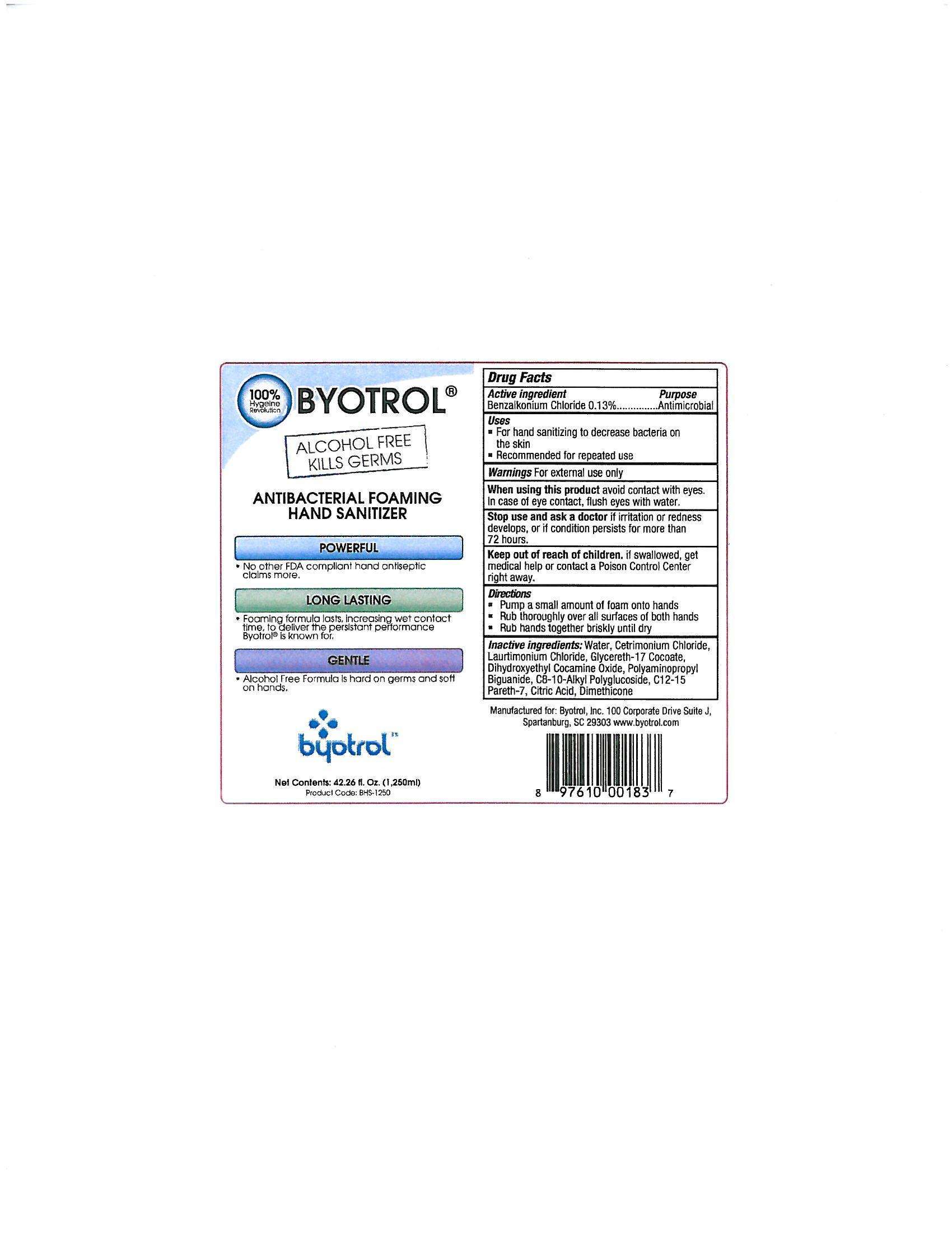 Byotrol Antibacterial Foaming Hand Sanitizer
